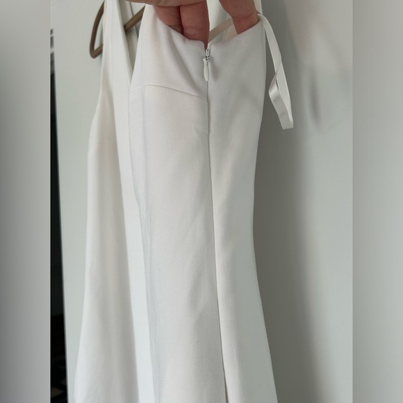 Staud White Symmetrical V Maxi Dress - M - Picture 5 of 6